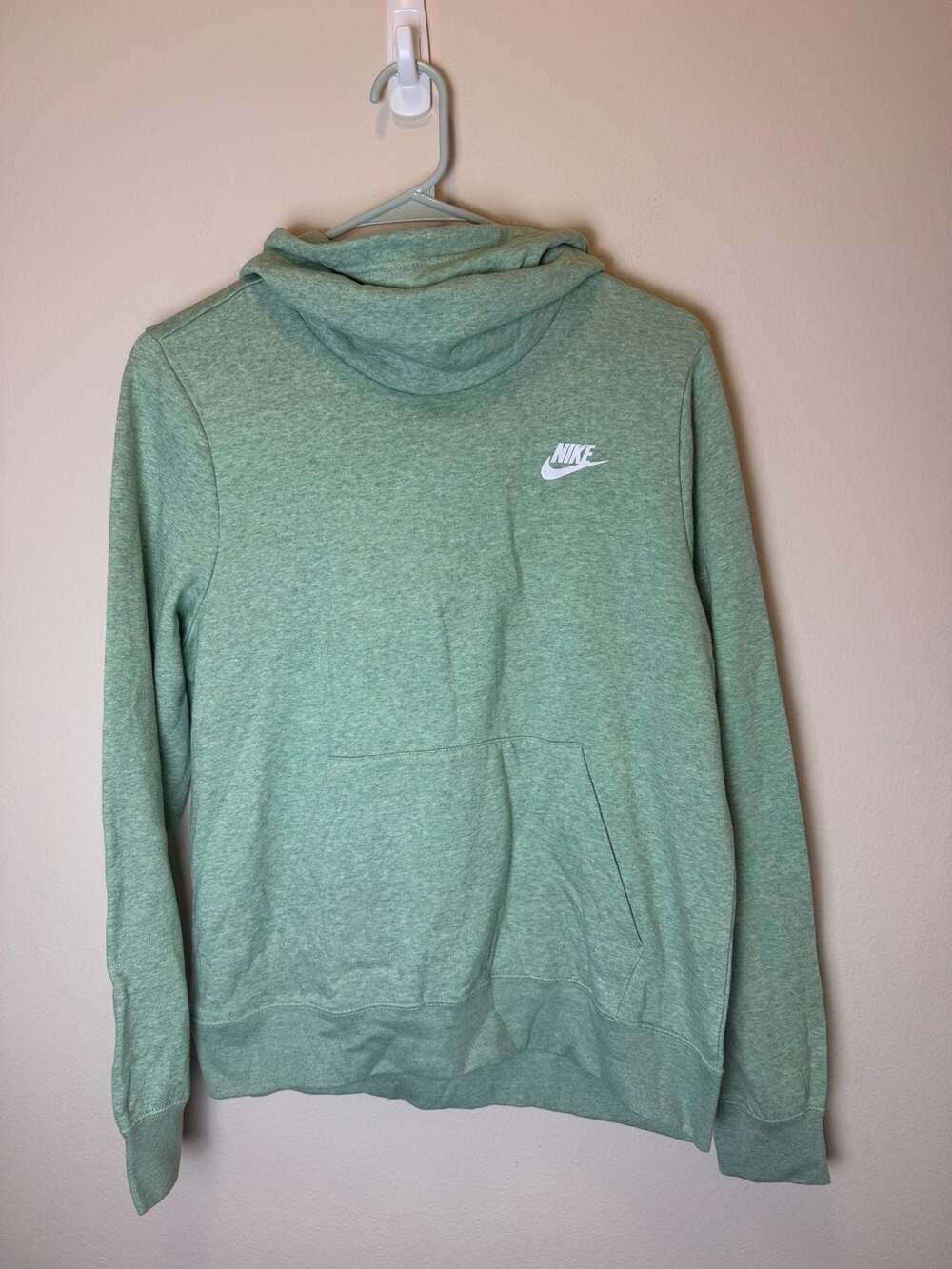 Nike Sportswear Club Fleece Funnel-Neck Hoodie Size M Green
